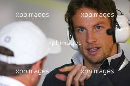 10.03.2009 Barcelona, Spain,  Rubens Barrichello (BRA), Brawn GP and Jenson Button (GBR), Brawn GP - Formula 1 Testing, Barcelona