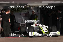 10.03.2009 Barcelona, Spain,  Rubens Barrichello (BRA), Brawn GP, BGP 001  - Formula 1 Testing, Barcelona