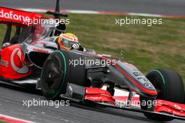 11.03.2009 Barcelona, Spain,  Lewis Hamilton (GBR), McLaren Mercedes, MP4-24  - Formula 1 Testing, Barcelona