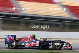 11.03.2009 Barcelona, Spain,  Sebastien Buemi (SUI), Scuderia Toro Rosso, STR4, STR04, STR-04  - Formula 1 Testing, Barcelona