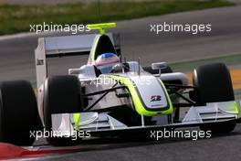 11.03.2009 Barcelona, Spain,  Jenson Button (GBR), Brawn GP, BGP 001  - Formula 1 Testing, Barcelona
