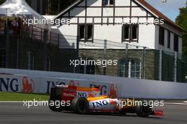 28.08.2009 Francorchamps, Belgium,  Fernando Alonso (ESP), Renault F1 Team  - Formula 1 World Championship, Rd 12, Belgian Grand Prix, Friday Practice
