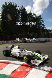 28.08.2009 Francorchamps, Belgium,  Rubens Barrichello (BRA), Brawn GP  - Formula 1 World Championship, Rd 12, Belgian Grand Prix, Friday Practice
