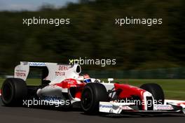 28.08.2009 Francorchamps, Belgium,  Timo Glock (GER), Toyota F1 Team - Formula 1 World Championship, Rd 12, Belgian Grand Prix, Friday Practice