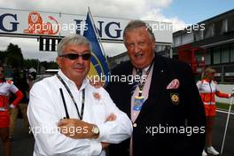 30.08.2009 Francorchamps, Belgium,  Right, Roland Bruynseraede, DTM Race Director, left, Yves Bacquelaine FIA Steward - Formula 1 World Championship, Rd 12, Belgian Grand Prix, Sunday Pre-Race Grid
