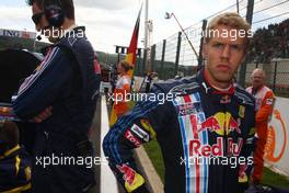 30.08.2009 Francorchamps, Belgium,  Sebastian Vettel (GER), Red Bull Racing - Formula 1 World Championship, Rd 12, Belgian Grand Prix, Sunday Pre-Race Grid