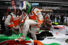 30.08.2009 Francorchamps, Belgium,  Giancarlo Fisichella (ITA), Force India F1 Team - Formula 1 World Championship, Rd 12, Belgian Grand Prix, Sunday Pre-Race Grid