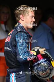 30.08.2009 Francorchamps, Belgium,  Sebastian Vettel (GER), Red Bull Racing - Formula 1 World Championship, Rd 12, Belgian Grand Prix, Sunday Podium