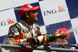 30.08.2009 Francorchamps, Belgium,  Giancarlo Fisichella (ITA), Force India F1 Team  - Formula 1 World Championship, Rd 12, Belgian Grand Prix, Sunday Podium