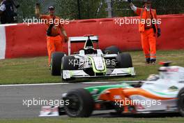 30.08.2009 Francorchamps, Belgium,  The car of Jenson Button (GBR), BrawnGP - Formula 1 World Championship, Rd 12, Belgian Grand Prix, Sunday Race