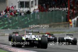 30.08.2009 Francorchamps, Belgium,  Rubens Barrichello (BRA), Brawn GP  - Formula 1 World Championship, Rd 12, Belgian Grand Prix, Sunday Race