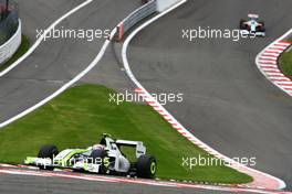 30.08.2009 Francorchamps, Belgium,  Rubens Barrichello (BRA), BrawnGP, BGP001- Formula 1 World Championship, Rd 12, Belgian Grand Prix, Sunday Race