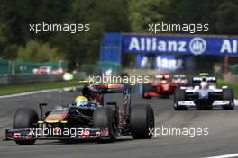 30.08.2009 Francorchamps, Belgium,  Sébastien Buemi (SUI), Scuderia Toro Rosso - Formula 1 World Championship, Rd 12, Belgian Grand Prix, Sunday Race
