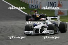 30.08.2009 Francorchamps, Belgium,  Nick Heidfeld (GER), BMW Sauber F1 Team  - Formula 1 World Championship, Rd 12, Belgian Grand Prix, Sunday Race