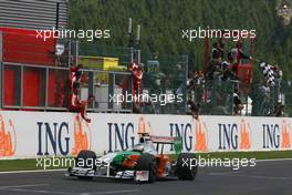30.08.2009 Francorchamps, Belgium,  Giancarlo Fisichella (ITA), Force India F1 Team  - Formula 1 World Championship, Rd 12, Belgian Grand Prix, Sunday Race