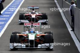 29.08.2009 Francorchamps, Belgium,  Adrian Sutil (GER), Force India F1 Team - Formula 1 World Championship, Rd 12, Belgian Grand Prix, Saturday Qualifying