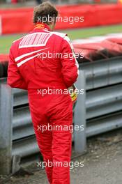 29.08.2009 Francorchamps, Belgium,  Luca Badoer (ITA), Test Driver, Scuderia Ferrari, F60, crashed in qualifying - Formula 1 World Championship, Rd 12, Belgian Grand Prix, Saturday Qualifying