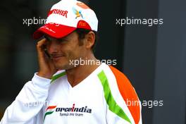 29.08.2009 Francorchamps, Belgium,  Giancarlo Fisichella (ITA), Force India F1 Team - Formula 1 World Championship, Rd 12, Belgian Grand Prix, Saturday