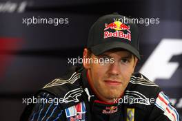 30.08.2009 Francorchamps, Belgium,  Sebastian Vettel (GER), Red Bull Racing - Formula 1 World Championship, Rd 12, Belgian Grand Prix, Sunday Press Conference