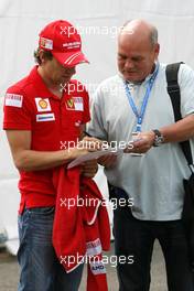 27.08.2009 Francorchamps, Belgium,  Luca Badoer (ITA), Scuderia Ferrari  - Formula 1 World Championship, Rd 12, Belgian Grand Prix, Thursday