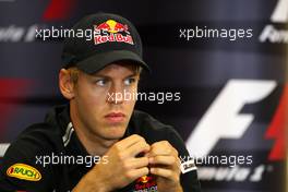 27.08.2009 Francorchamps, Belgium,  Sebastian Vettel (GER), Red Bull Racing - Formula 1 World Championship, Rd 12, Belgian Grand Prix, Thursday Press Conference