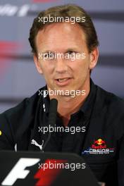 24.04.2009 Manama, Bahrain,  Christian Horner (GBR), Red Bull Racing, Sporting Director - Formula 1 World Championship, Rd 4, Bahrain Grand Prix, Friday Press Conference