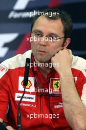 24.04.2009 Manama, Bahrain,  Stefano Domenicali (ITA), Scuderia Ferrari, Sporting Director - Formula 1 World Championship, Rd 4, Bahrain Grand Prix, Friday Press Conference