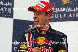 26.04.2009 Manama, Bahrain,  Sebastian Vettel (GER), Red Bull Racing  - Formula 1 World Championship, Rd 4, Bahrain Grand Prix, Sunday Podium