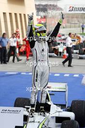 26.04.2009 Manama, Bahrain,  Jenson Button (GBR), Brawn GP - Formula 1 World Championship, Rd 4, Bahrain Grand Prix, Sunday Podium