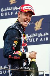 26.04.2009 Manama, Bahrain,  Sebastian Vettel (GER), Red Bull Racing - Formula 1 World Championship, Rd 4, Bahrain Grand Prix, Sunday Podium