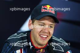 25.04.2009 Manama, Bahrain,  Sebastian Vettel (GER), Red Bull Racing - Formula 1 World Championship, Rd 4, Bahrain Grand Prix, Saturday Press Conference