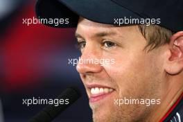 25.04.2009 Manama, Bahrain,  Sebastian Vettel (GER), Red Bull Racing - Formula 1 World Championship, Rd 4, Bahrain Grand Prix, Saturday Press Conference