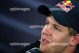 25.04.2009 Manama, Bahrain,  Sebastian Vettel (GER), Red Bull Racing - Formula 1 World Championship, Rd 4, Bahrain Grand Prix, Saturday Press Conference