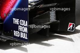25.04.2009 Manama, Bahrain,  rear diffusor / rear wing of Sebastian Vettel (GER), Red Bull Racing - Formula 1 World Championship, Rd 4, Bahrain Grand Prix, Saturday Practice