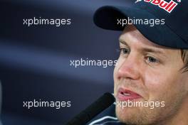 25.04.2009 Manama, Bahrain,  Sebastian Vettel (GER), Red Bull Racing - Formula 1 World Championship, Rd 4, Bahrain Grand Prix, Saturday Press Conference