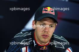 25.04.2009 Manama, Bahrain,  Sebastian Vettel (GER), Red Bull Racing - Formula 1 World Championship, Rd 4, Bahrain Grand Prix, Saturday Press Conference