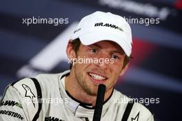 26.04.2009 Manama, Bahrain,  Jenson Button (GBR), Brawn GP - Formula 1 World Championship, Rd 4, Bahrain Grand Prix, Sunday Press Conference