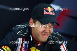 26.04.2009 Manama, Bahrain,  Sebastian Vettel (GER), Red Bull Racing - Formula 1 World Championship, Rd 4, Bahrain Grand Prix, Sunday Press Conference