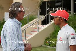 23.04.2009 Manama, Bahrain,  Mansour Ojeh, Commercial Director of the TAG McLaren, Lewis Hamilton (GBR), McLaren Mercedes - Formula 1 World Championship, Rd 4, Bahrain Grand Prix, Thursday