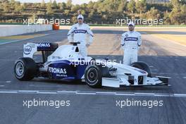 20.01.2009 Valencia, Spain, Robert Kubica (POL),  BMW Sauber F1 Team and Nick Heidfeld (GER), BMW Sauber F1 Team - BMW Sauber F1.09 -  www.xpb.cc, EMail: info@xpb.cc - copy of publication required for printed pictures. Every used picture is fee-liable © Copyright: xpb.cc