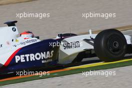 20.01.2009 Valencia, Spain, Robert Kubica (POL),  BMW Sauber F1 Team - BMW Sauber F1.09 - Shakedown -  www.xpb.cc, EMail: info@xpb.cc - copy of publication required for printed pictures. Every used picture is fee-liable © Copyright: xpb.cc