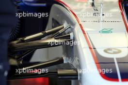 21.01.2009 Valencia, Spain, Technical detail, front suspension, Robert Kubica (POL),  BMW Sauber F1 Team - BMW Sauber F1.09 - Test day -  www.xpb.cc, EMail: info@xpb.cc - copy of publication required for printed pictures. Every used picture is fee-liable © Copyright: xpb.cc