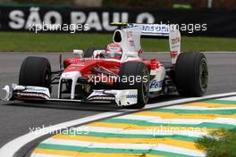 16.10.2009 Sao Paulo, Brazil,  Kamui Kobayashi, Toyota F1 Team - Formula 1 World Championship, Rd 16, Brazilian Grand Prix, Friday Practice