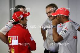 16.10.2009 Sao Paulo, Brazil,  Felipe Massa (BRA), Scuderia Ferrari, Lewis Hamilton (GBR), McLaren Mercedes - Formula 1 World Championship, Rd 16, Brazilian Grand Prix, Friday Press Conference