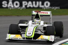 16.10.2009 Sao Paulo, Brazil,  Jenson Button (GBR), BrawnGP - Formula 1 World Championship, Rd 16, Brazilian Grand Prix, Friday Practice