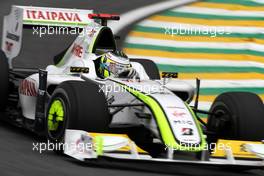 16.10.2009 Sao Paulo, Brazil,  Jenson Button (GBR), BrawnGP - Formula 1 World Championship, Rd 16, Brazilian Grand Prix, Friday Practice