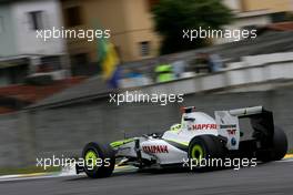 16.10.2009 Sao Paulo, Brazil,  Jenson Button (GBR), Brawn GP  - Formula 1 World Championship, Rd 16, Brazilian Grand Prix, Friday Practice