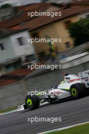 16.10.2009 Sao Paulo, Brazil,  Jenson Button (GBR), Brawn GP  - Formula 1 World Championship, Rd 16, Brazilian Grand Prix, Friday Practice