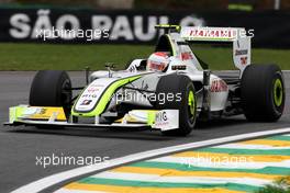 16.10.2009 Sao Paulo, Brazil,  Rubens Barrichello (BRA), BrawnGP - Formula 1 World Championship, Rd 16, Brazilian Grand Prix, Friday Practice