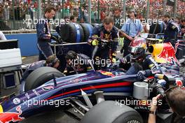 18.10.2009 Sao Paulo, Brazil,  Sebastian Vettel (GER), Red Bull Racing - Formula 1 World Championship, Rd 16, Brazilian Grand Prix, Sunday Pre-Race Grid